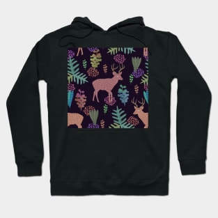 Deer in the Forest Pattern Hoodie